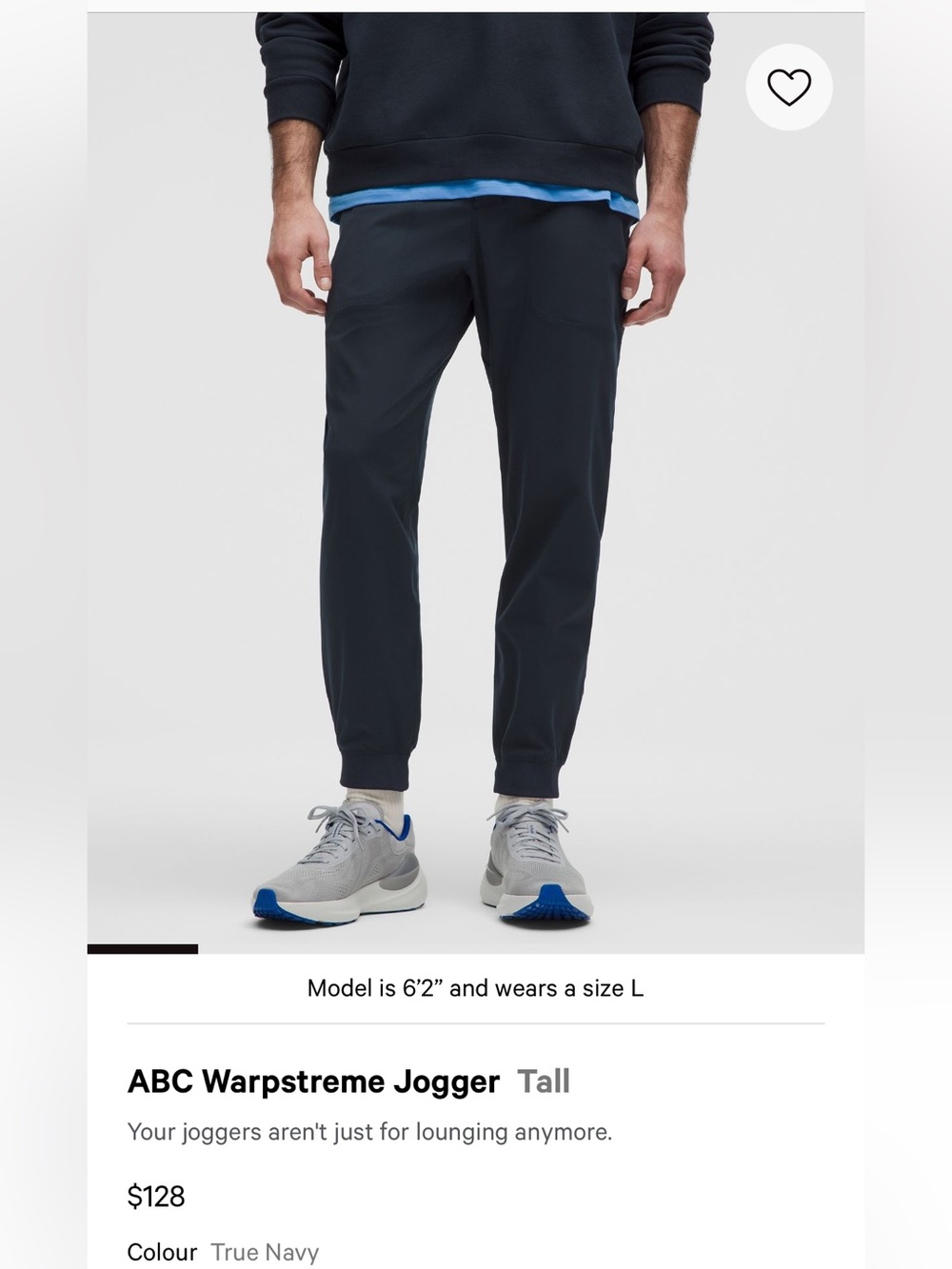 lululemon athletica True Navy Jogger Pants